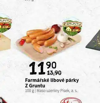 Terno Farmářské párky nabídka