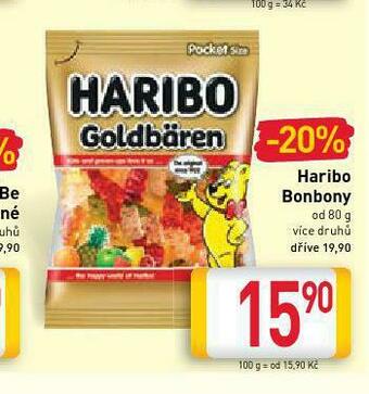 Billa Haribo bonbony nabídka