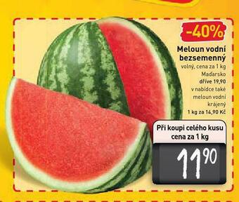 Billa Meloun vodní bezsemenný nabídka