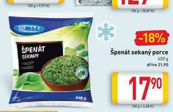 Billa Špenát sekaný nabídka