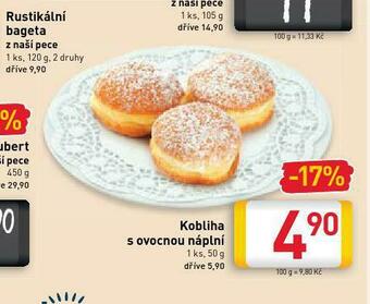 Billa Kobliha s ovocnou náplní nabídka