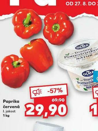 Kaufland Paprika červená nabídka