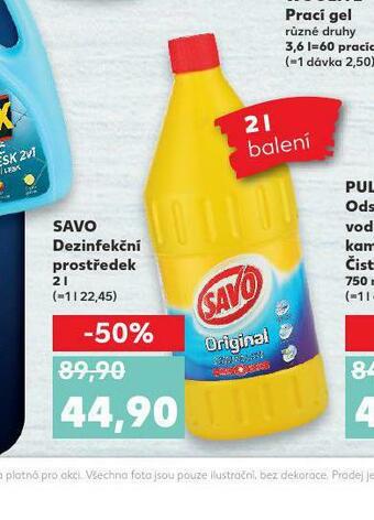 Kaufland Savo dezinfekční prostředek nabídka