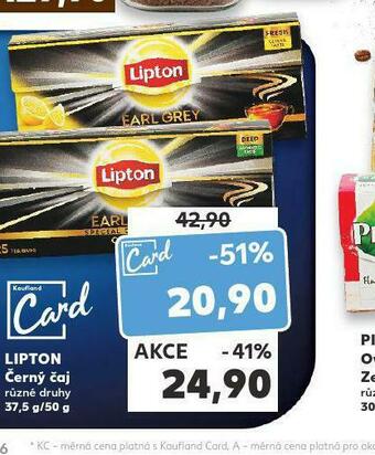 Kaufland Lipton černý čaj nabídka
