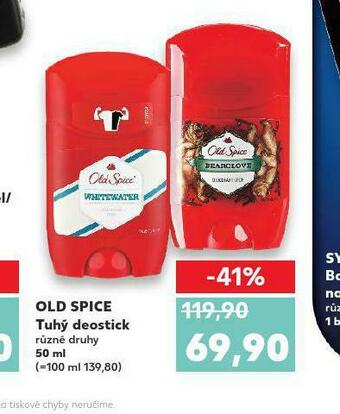 Kaufland Old spice tuhý deostick nabídka