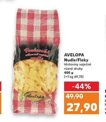 Kaufland Avelopa nudle / fleky nabídka