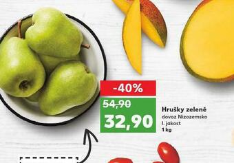 Kaufland Hrušky zelené nabídka