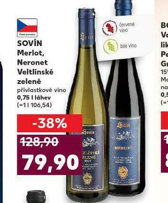 Kaufland Sovín merlot nabídka