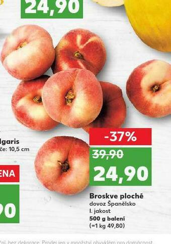 Kaufland Broskve ploché nabídka