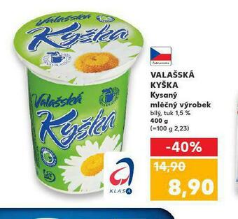 Kaufland Valašská kyška kysaný mléčný výrobek nabídka