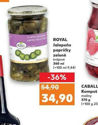 Kaufland Royal jalapeno papričky zelené nabídka