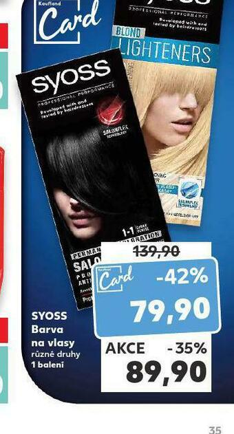 Kaufland Syoss barva na vlasy nabídka
