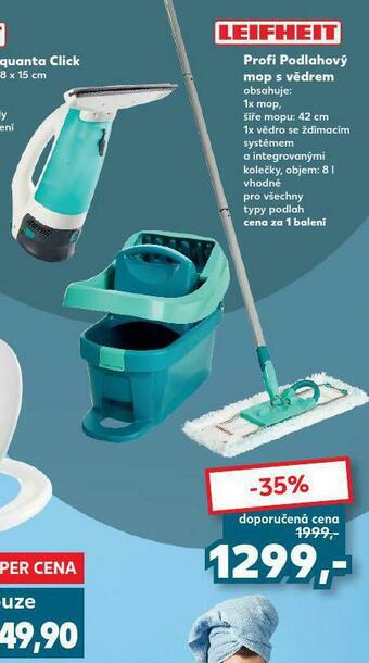Kaufland Profi podlahový mop s vědrem nabídka