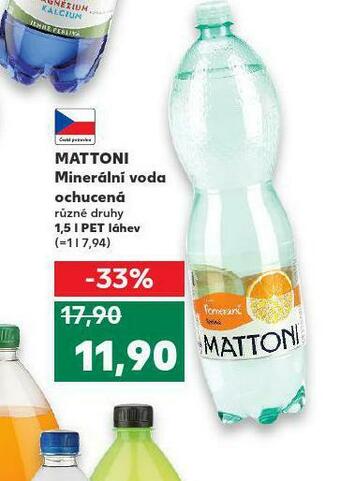Kaufland Mattoni ochucená nabídka