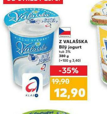 Kaufland Z valašska bílý jogurt nabídka