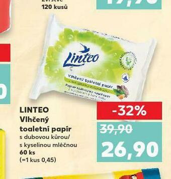 Kaufland Linteo vlhčený toaletní papír nabídka