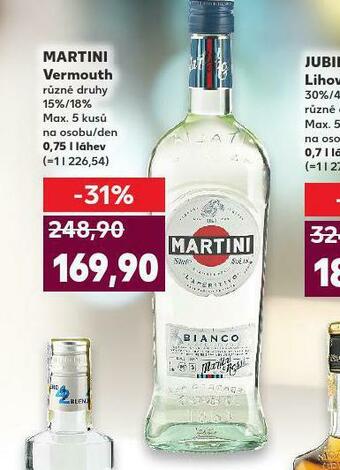 Kaufland Martini vermouth nabídka