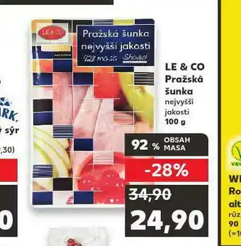 Kaufland Le&amp;co pražská šunka nabídka