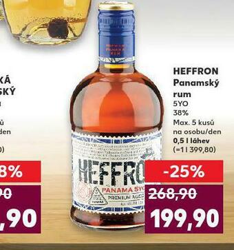 Kaufland Heffron panamský rum nabídka