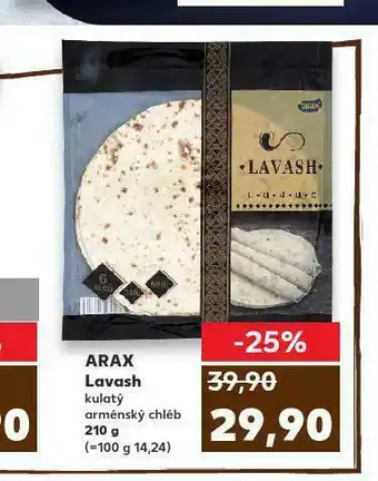 Kaufland Arax lavash kulatý arménský chléb nabídka