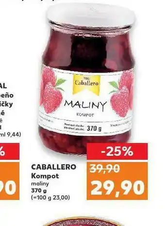 Kaufland Caballero kompot maliny nabídka