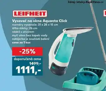 Kaufland Vysavač na okna aquanta click nabídka
