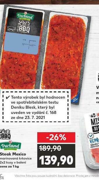 Kaufland Steak mexico nabídka