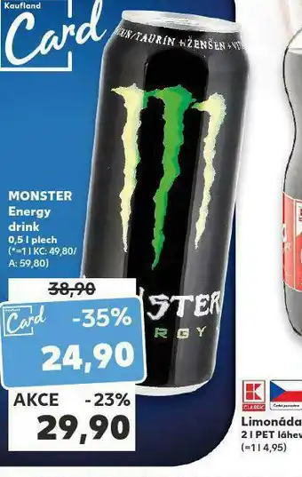 Kaufland Monster energy nabídka