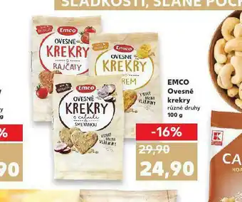 Kaufland Emco ovesné krekry nabídka