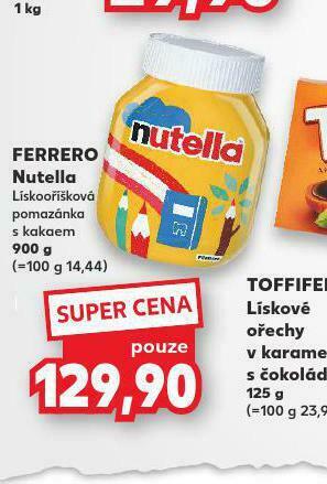 Kaufland Ferrero nutella nabídka