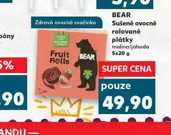 Kaufland Bear sušené ovoce rolované plátky nabídka