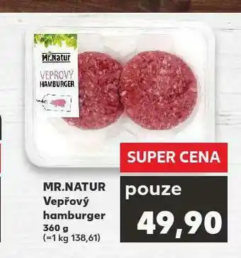 Kaufland Vepřový hamburger nabídka