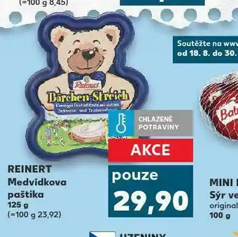 Kaufland Reinert medvídkova paštika nabídka