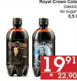 Jip Royal crown cola classic, 0,5 l nabídka