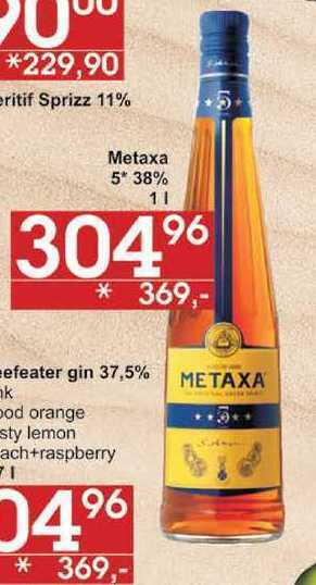 Jip Metaxa 5* 38% 1 l nabídka