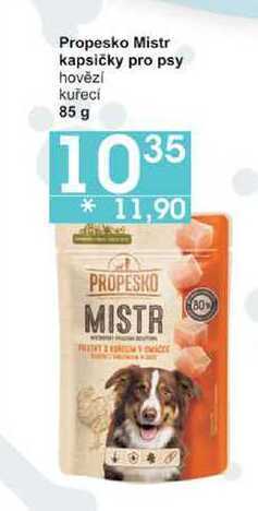 Jip Propesko mistr kapsičky pro psy hovězí, 85 g nabídka