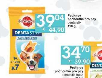 Jip Pedigree pochoutka pro psy denta stix, 110 g nabídka