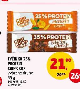 Penny Market Tyčinka 35% protein crip crop, 55 g nabídka
