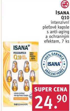 Rossmann Isana q10 intenzivní pleťové kapsle, 7 ks nabídka
