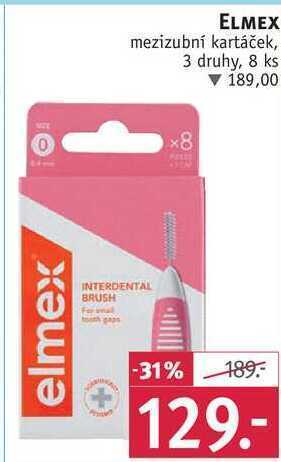 Rossmann Elmex mezizubní kartáček, 8 ks nabídka