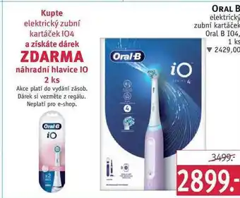 Rossmann Oral b elektrický zubní kartáček oral b 104, 1 ks nabídka