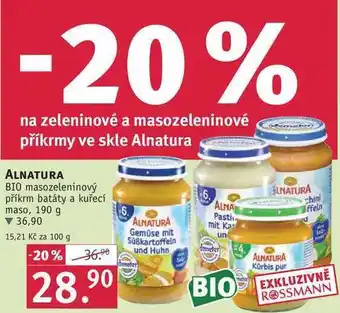 Rossmann Alnatura bio masozeleninový příkrm, 190 g nabídka