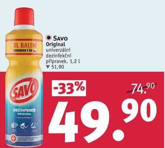 Rossmann Savo original univerzální dezinfekční přípravek, 1,2 l nabídka