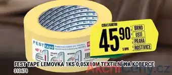 Fest tape lemovka 1ks 0,05x10m textiln/na koberce