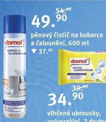 Rossmann Domol pěnový čistič na koberce a čalounění, 600 ml nabídka