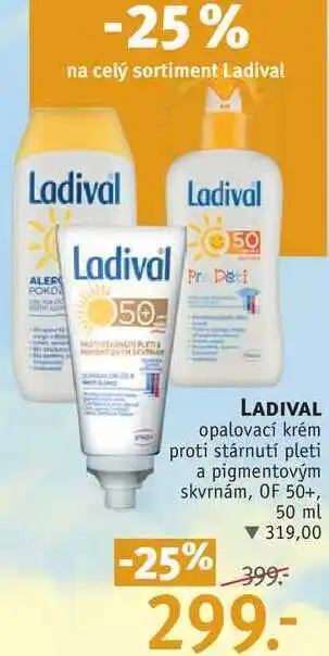 Rossmann Ladival opalovací krém proti stárnutí pleti a pigmentovým skvrnám, of 50+, 50 ml nabídka