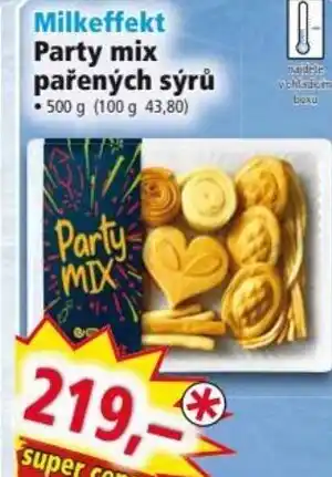 Norma Milkeffekt Party mix pařených sýrů 500 g (100 g 43,80) nabídka