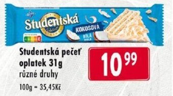 Qanto Studentská pečet oplatek 31g nabídka