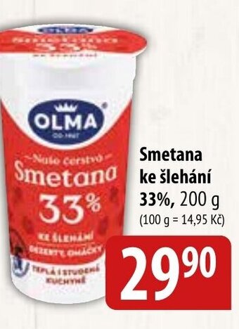 Bala Smetana ke šlehání 33% nabídka