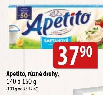 Bala Apetito, různé druhy nabídka
